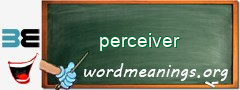 WordMeaning blackboard for perceiver